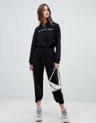 Miss Sixty Stepped Hem Detail Jogger - Black