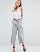 Boss Orange By Hugo Boss Gray Belt Tie Pant - Gray