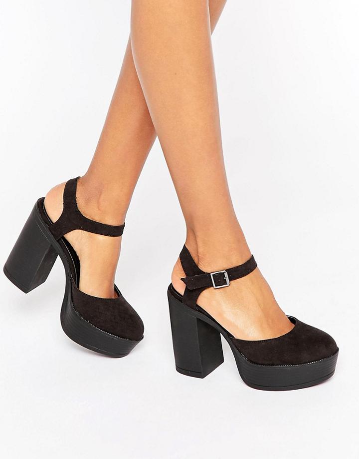 New Look Chunky Platform Heel - Black