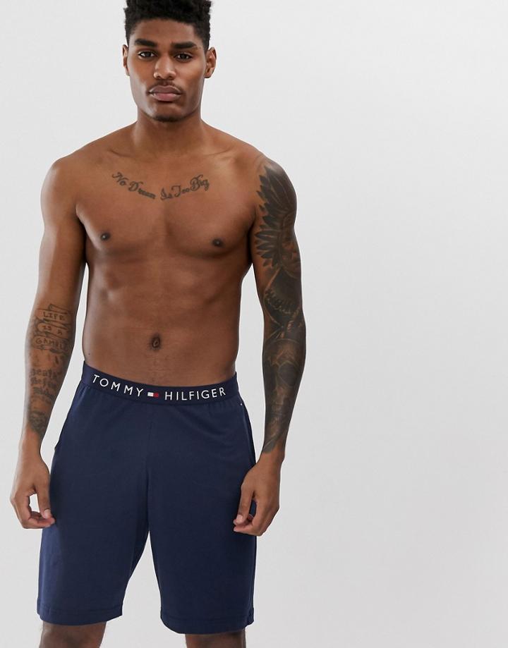 Tommy Hilfiger Lounge Short With Comfort Logo Waistband In Navy