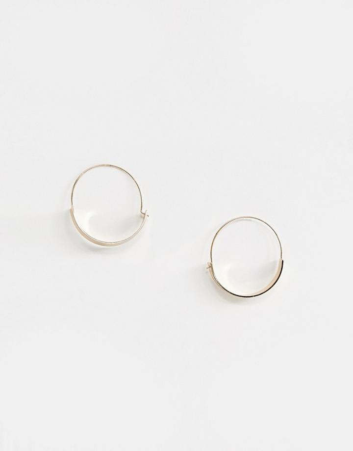 Pieces Kajsa Hoop Earrings - Gold