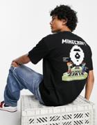 Aape By A Bathing Ape X Minecraft Target Back Print T-shirt In Black