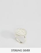 Katie Mullally Silver Irish Coin Adjustable Ring - Silver