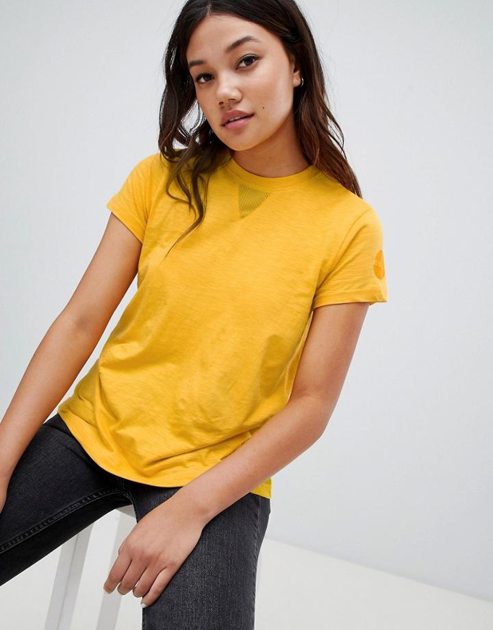 Blfd Tee With Mesh Side Panel Insert - Yellow