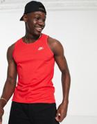 Nike Club Tank In Red