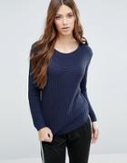 Blend She Cabes Long Sleeved Sweater - Blue