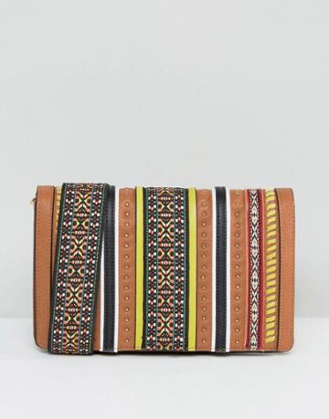 Asos Cultura Guitar Strap Cross Bag - Multi
