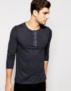 Produkt Long Sleeve Grandad Top - Dress Blue