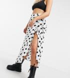 Esmee Exclusive Wrap Frill Skirt In Polka Dot-multi
