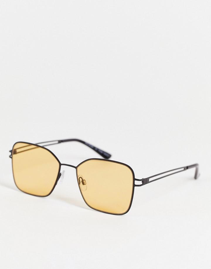 Aj Morgan Lightfooted Square Lens Sunglasses-yellow