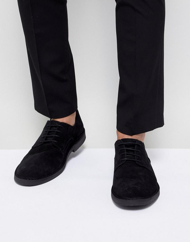 Selected Homme Desert Shoe In Black - Black