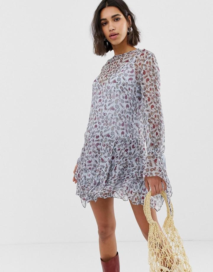 Stevie May Delilah Long Sleeved Mini Dress - Multi