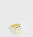 Serge Denimes Gold Plated Crown Ring In Sterling Silver - Gold