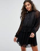 Stevie May Passing By Mini Dress - Black