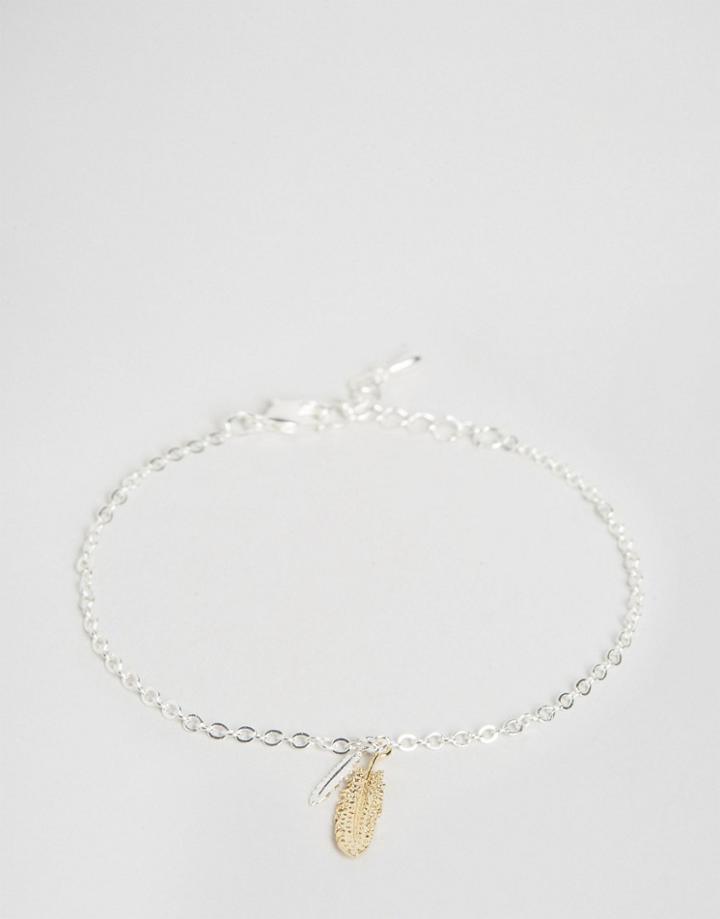 Limited Edition Mixed Metal Feather Bracelet - Multi