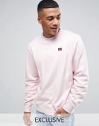 Russell Athletic Sweatshirt With Embroidered Logo - Pink