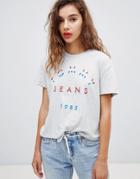 Tommy Jeans Embroidered Logo T-shirt - Gray