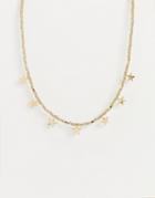 Pieces Necklace With Star Pendants In Gold