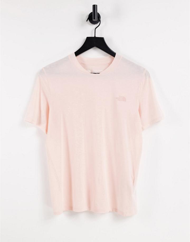 The North Face Wander T-shirt In Light Pink