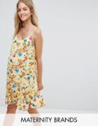 New Look Maternity Peplum Dress - Yellow