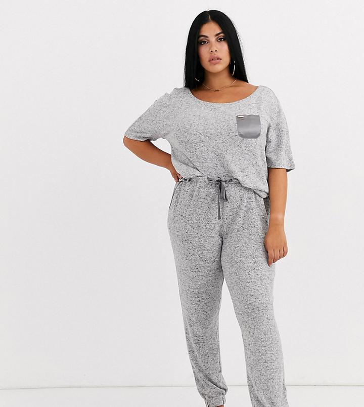 Figleaves Curve Lounge Pant In Gray Marl