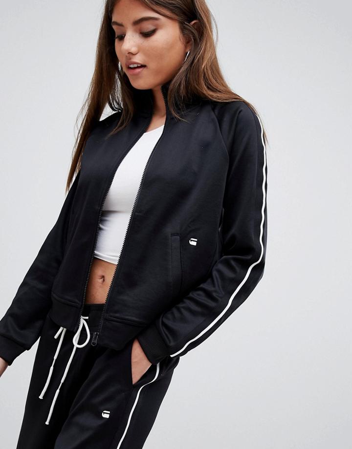 G-star Beraw Zip Thru Bomber Jacket - Black