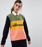 Ellesse Rugby T-shirt Dress In Color Block - Multi