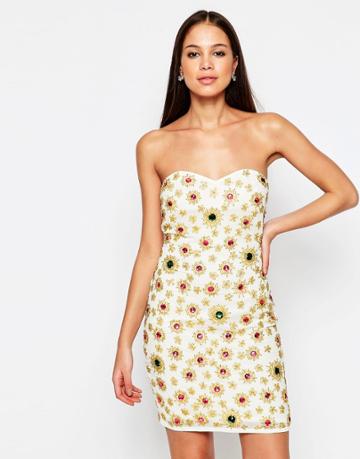 Virgos Lounge Jourdan Bandeau Dress - White