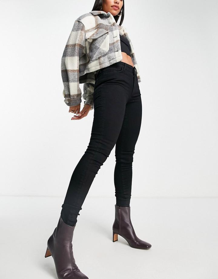 Allsaints Miller Skinny Jeans In Black