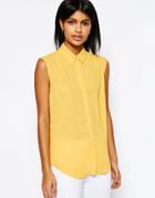 Asos Sleeveless Blouse - Lemon