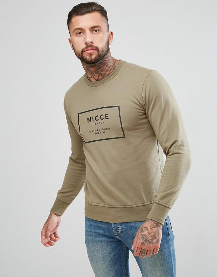 Nicce Logo Sweater - Black