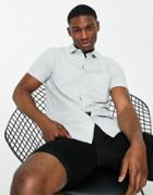 River Island Short Sleeve Shirt In Mint-green