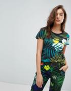 G-star X 25 Pharrell Tropical Print T Shirt - Multi