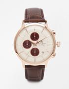 Accurist Chronograph Brown Stainless Steel Watch - Brown