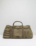 Asos Bomber Carryall In Green With Orange Internals - Green