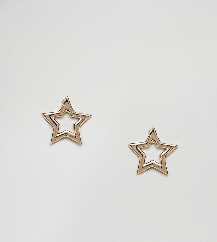 Johnny Loves Rosie Gold Plated Star Stud Earrings - Gold