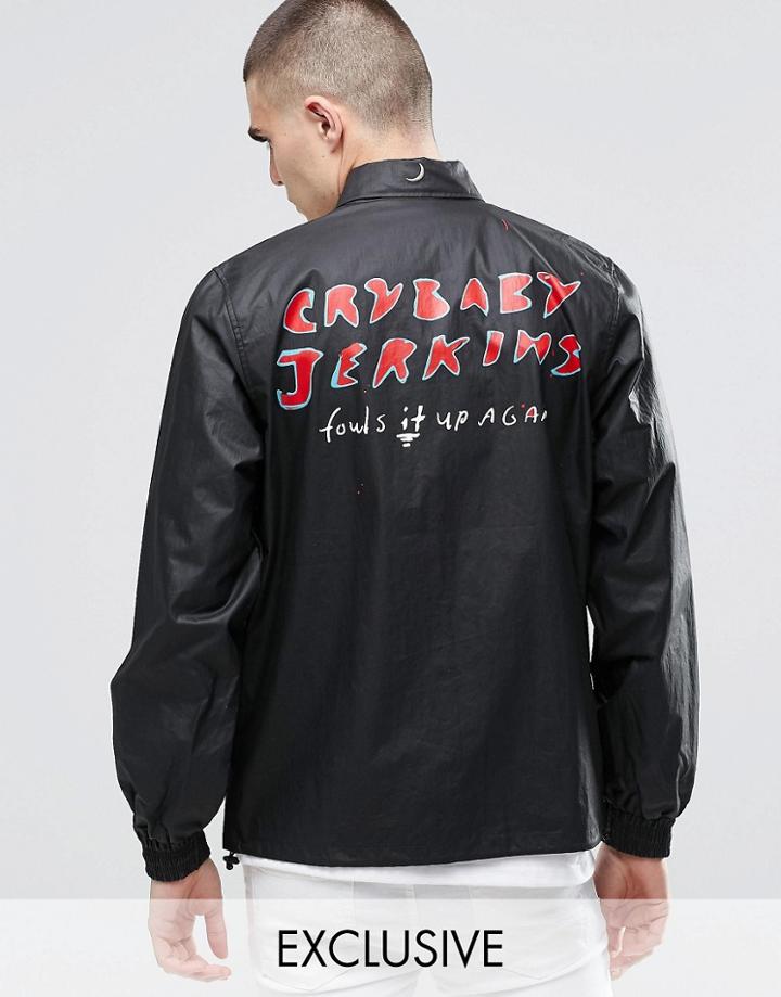 Don't Ask My Plan Coach Jacket - Black