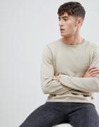 D-struct Crew Neck Sweater - Tan