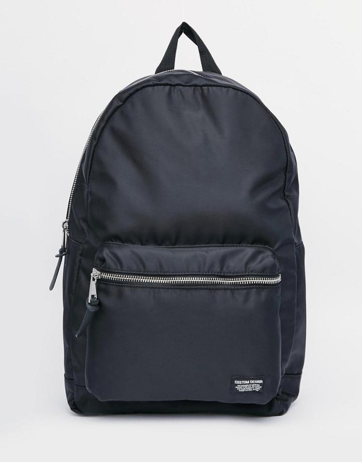 New Look Backpack In Black - Black