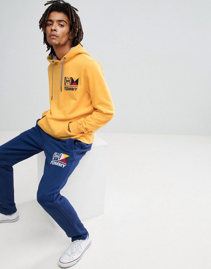 Tommy Jeans Nautical Logo Joggers In Blue - Blue