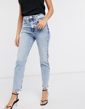 River Island Original Skinny Fit Jeans In Light Wash Blue-blues