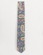Gianni Feraud Liberty Print Lee Manor Cotton Tie - Navy