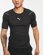 Puma Running Technical Wool T-shirt In Black