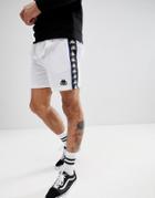 Kappa Shorts With Banda Taping In White - White
