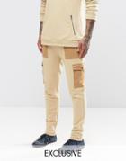 Underated Patch Joggers - Stone