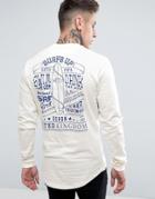 Wetts Back Print Devon Long Sleeve Top - White