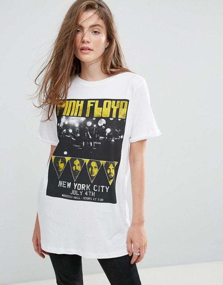 Gestuz Lidi Oz Print Band T-shirt - White