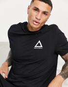 Asos Unrvlld Spply T-shirt With Logo Print In Black