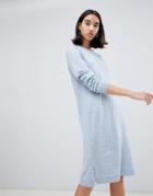 Selected Feileen Wool Blend Sweater Dress - Blue