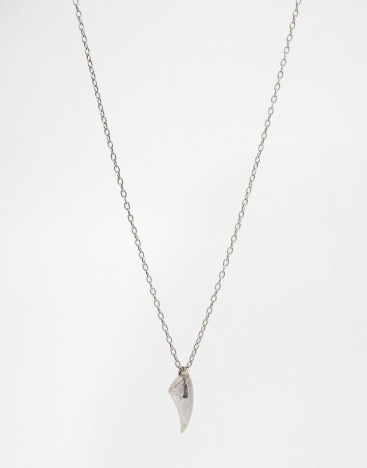 Seven London Tooth Necklace In Silver - Silver